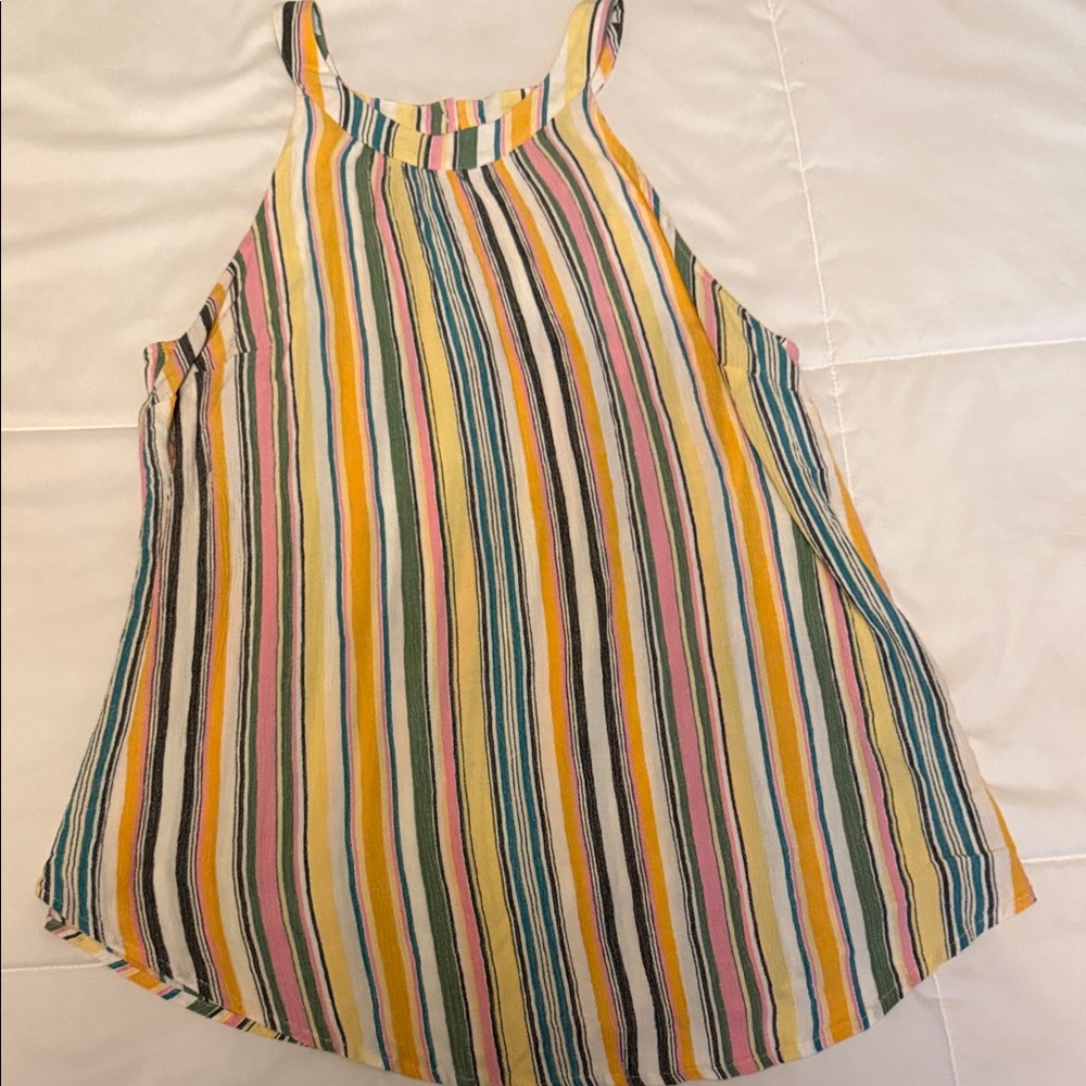 Torrid Multicolor Striped Tank Top